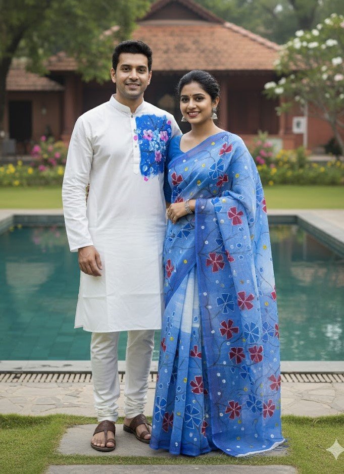 প্রিমিয়াম হাফ সিল্ক শাড়ি